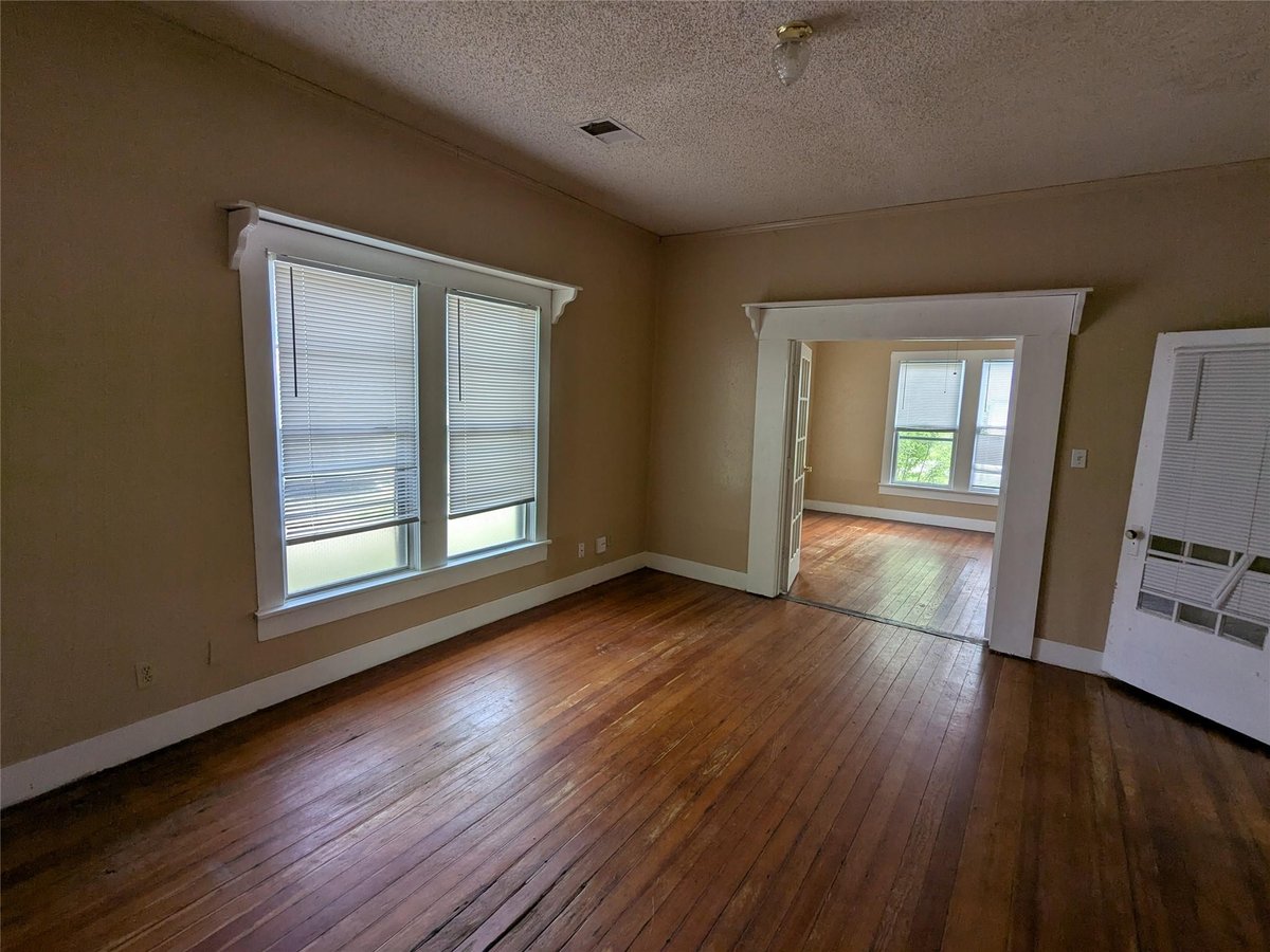 Primary bedroom at 301 Park St - 2 bed 1 bath home