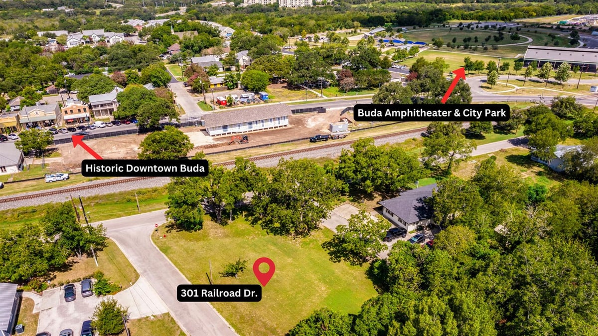 View 301 Railroad ST in Midtown Square Sub 301 Railroad ST - property photo 1 - Luxury lot in Midtown Square Sub, Buda, TX