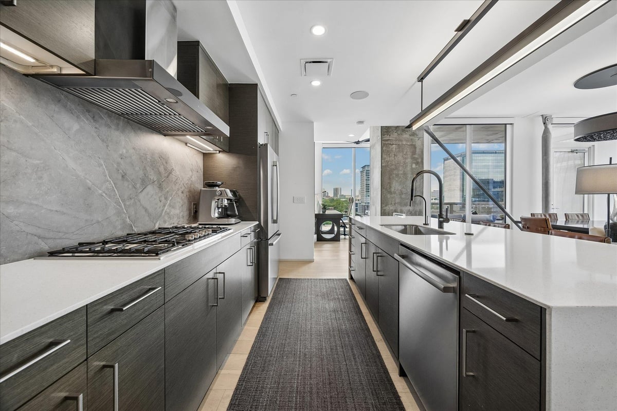 Kitchen at 301 West Ave Unit #1004 - 2 bed 2 bath home