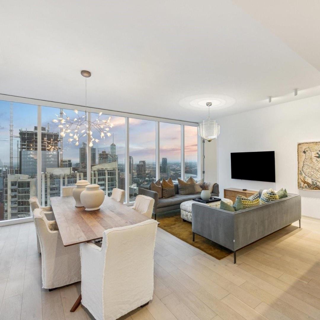 Living area at 301 West Ave Unit #4603 - 2 bed 2 bath home