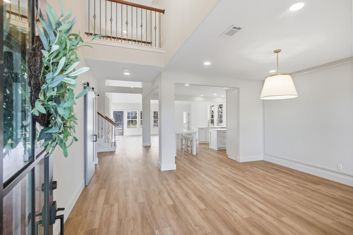 Primary bedroom at 3011 River Way - 5 bed 5 bath home