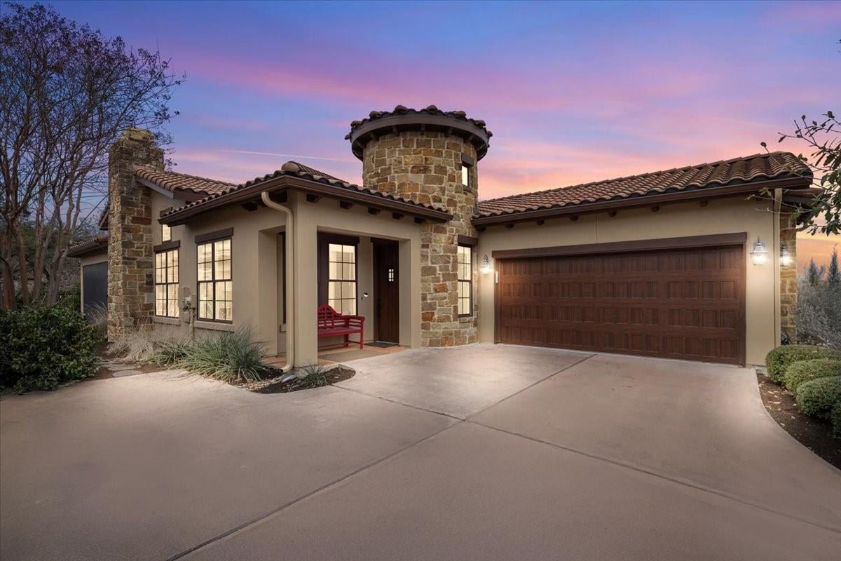 View 302 Belforte Ave in Villas At Tuscan Village Amd 302 Belforte Ave - front exterior - Luxury home in Villas At Tuscan Village Amd, Austin, TX