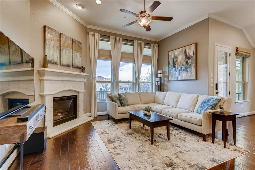 View 302 Maxwell WAY Unit #4 in Rough Hollow Sec 3 Condo 302 Maxwell WAY Unit #4 - front exterior - Luxury home in Rough Hollow Sec 3 Condo, Austin, TX
