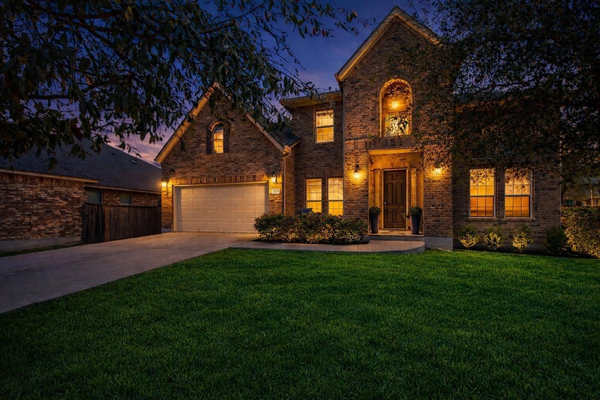 View 3028 Silvergrass Cv in Bluffs/Crystal Falls Sec 3 Ph 3028 Silvergrass Cv - front exterior - Luxury home in Bluffs/Crystal Falls Sec 3 Ph, Leander, TX