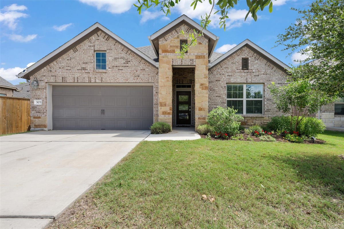 View 303 Cold River RUN in 6 Creeks Ph 1 Sec 2 303 Cold River RUN - front exterior - Luxury home in 6 Creeks Ph 1 Sec 2, Kyle, TX