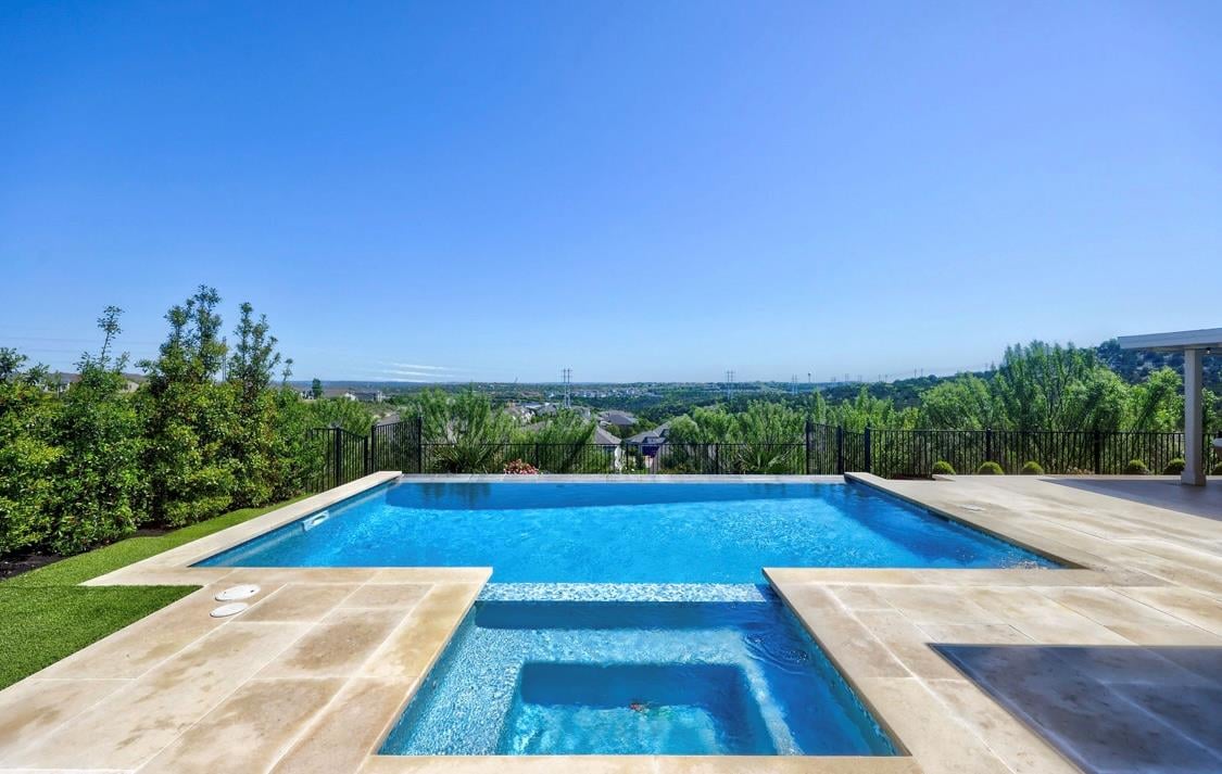 View 304 Ashburn Cv in Rough Hollow 304 Ashburn Cv - front exterior - Luxury home in Rough Hollow, Austin, TX