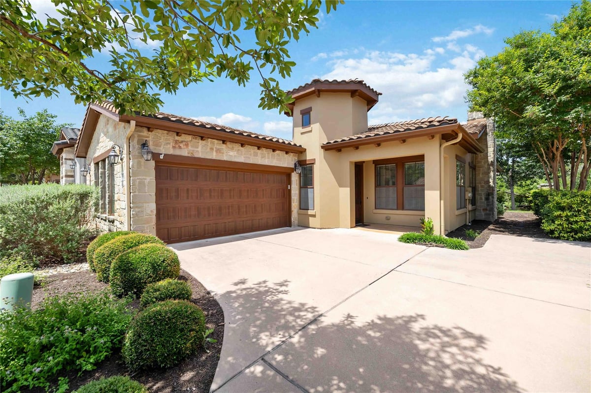 304 Belforte Ave - front exterior - Luxury home in Villas At Tuscan Village Amd, Austin, TX