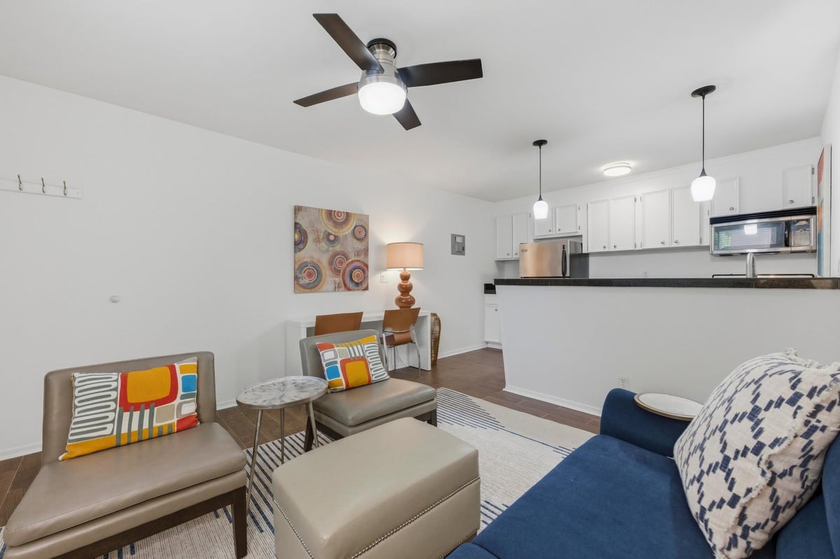 Living area at 304 E 33rd St Unit #11 - 1 bed 1 bath home