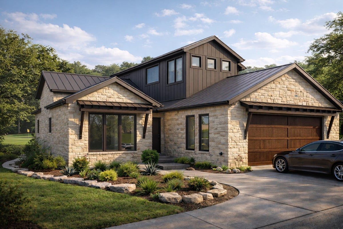 View 305 Grove Ct in Summit Rock 305 Grove Ct - front exterior - Luxury home in Summit Rock, Horseshoe Bay, TX