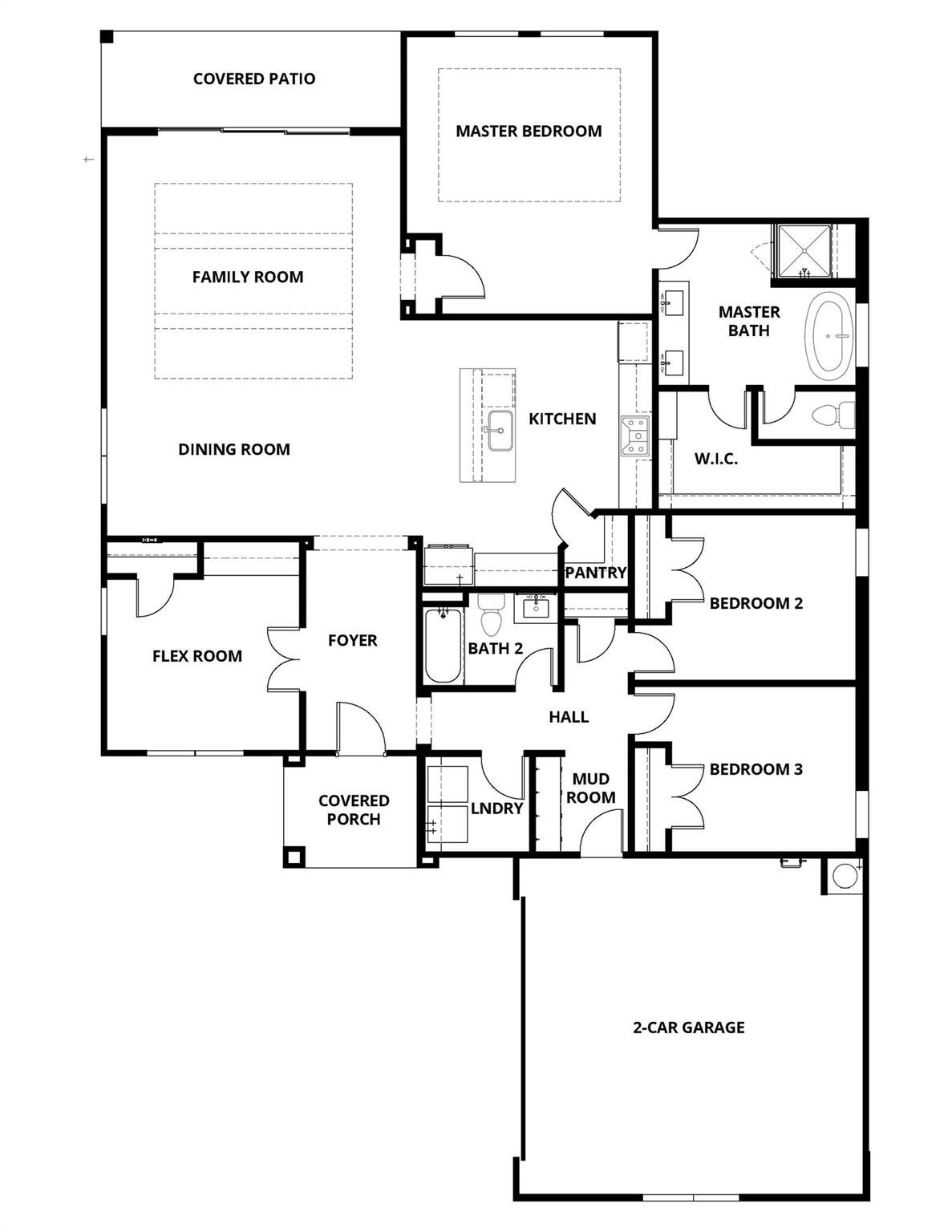 Living area at 305 Kanarra Creek Rd - 3 bed 2 bath home