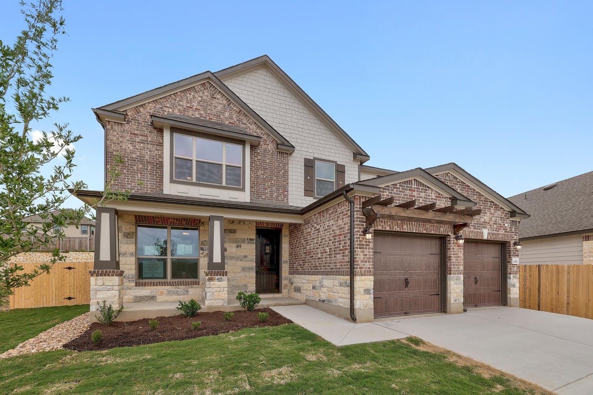 View 3057 Carrizo Ter in River Bluff 3057 Carrizo Ter - front exterior - Luxury home in River Bluff, Leander, TX