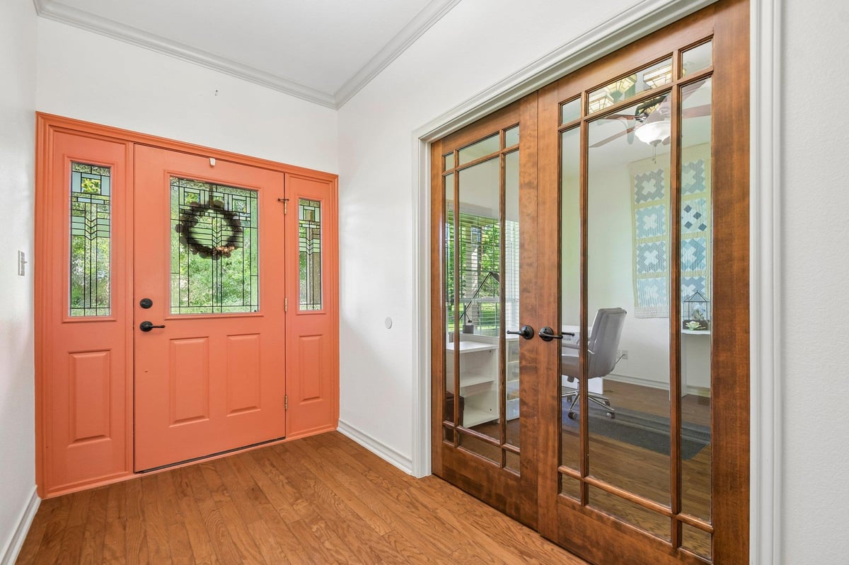 Primary bedroom at 307 W 4th St - 3 bed 2 bath home