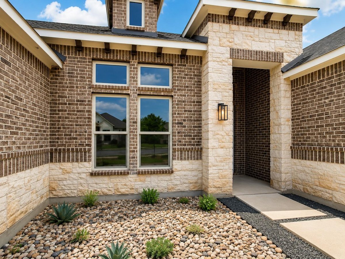 308 Axis Loop - front exterior - Luxury home in Deer Haven, Georgetown, TX