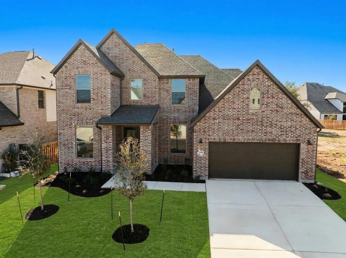 View 308 Buckaroo DR in Parmer Ranch 60 308 Buckaroo DR - front exterior - Luxury home in Parmer Ranch 60, Georgetown, TX
