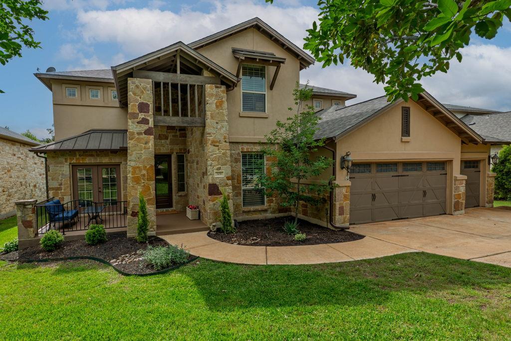 308 Duffy Ln - front exterior - Luxury home in Lakeway Highlands Ph 01 Sec 01, Austin, TX