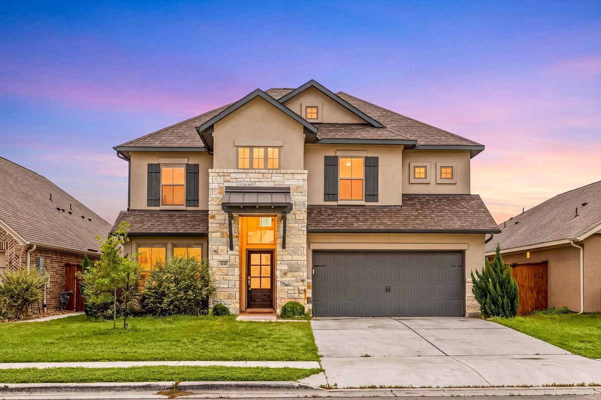 View 309 Avendita Ln in Santa Rita Ranch Ph 1 Sec 18 309 Avendita Ln - front exterior - Luxury home in Santa Rita Ranch Ph 1 Sec 18, Liberty Hill, TX