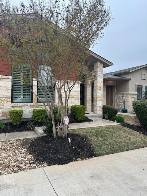 View 309 Jeffrey David Ln W in ENCLAVE AT HIGHLAND HORIZON 309 Jeffrey David Ln W - front exterior - Luxury home in ENCLAVE AT HIGHLAND HORIZON, Austin, TX