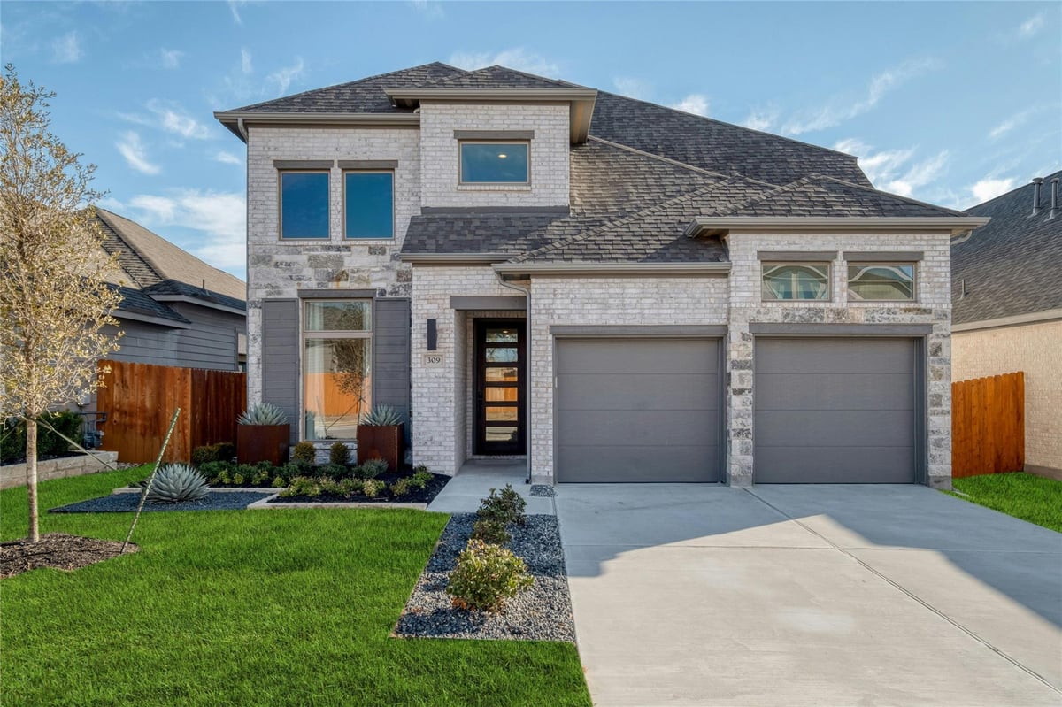 View 309 Langhorne Bnd in Lariat 309 Langhorne Bnd - front exterior - Luxury home in Lariat, Liberty Hill, TX