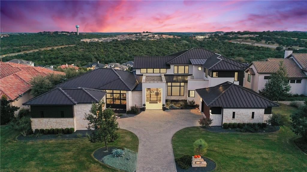 View 310 Duckhorn Pass in Serene Hills - Las Colinas Estates 310 Duckhorn Pass - front exterior - Luxury home in Serene Hills - Las Colinas Estates, Austin, TX