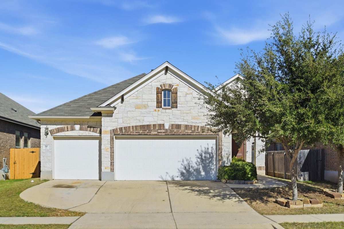 View 310 Durata Dr in Blanco Vista Tr K-1 310 Durata Dr - front exterior - Luxury home in Blanco Vista Tr K-1, San Marcos, TX