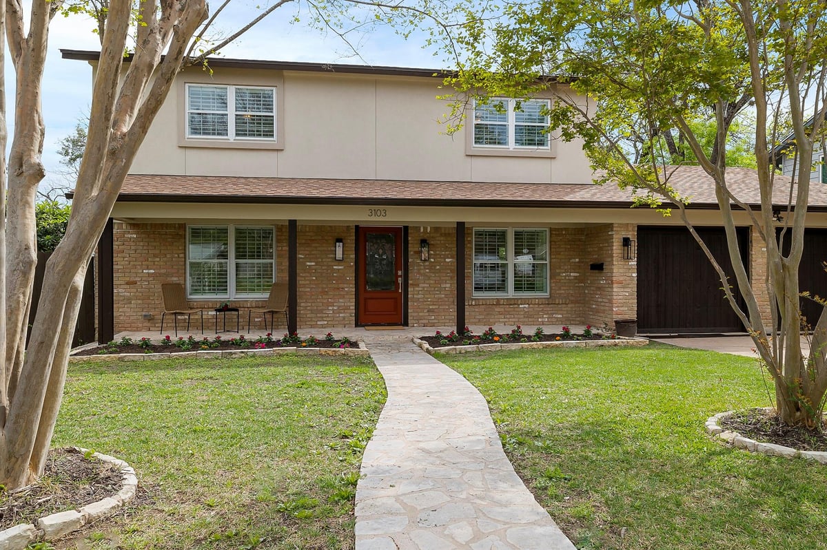 View 3103 Borden Rd in Allandale Terrace 3103 Borden Rd - front exterior - Luxury home in Allandale Terrace, Austin, TX