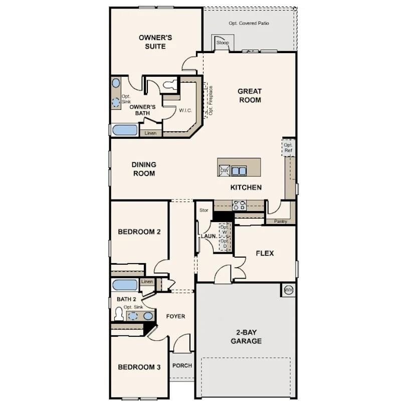 Living area at 3104 Canyon River - 3 bed 2 bath home