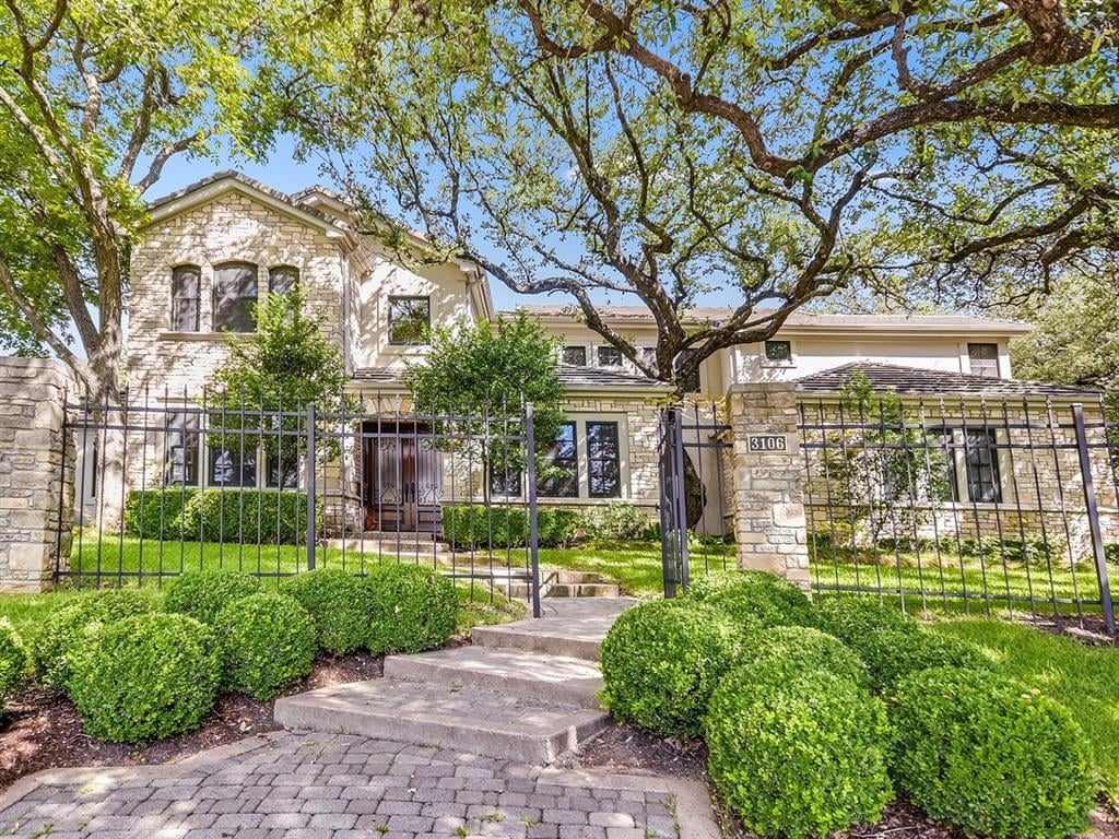 View 3106 Pleasant Run PL in Woods Knoll Add 3106 Pleasant Run PL - front exterior - Luxury home in Woods Knoll Add, Austin, TX