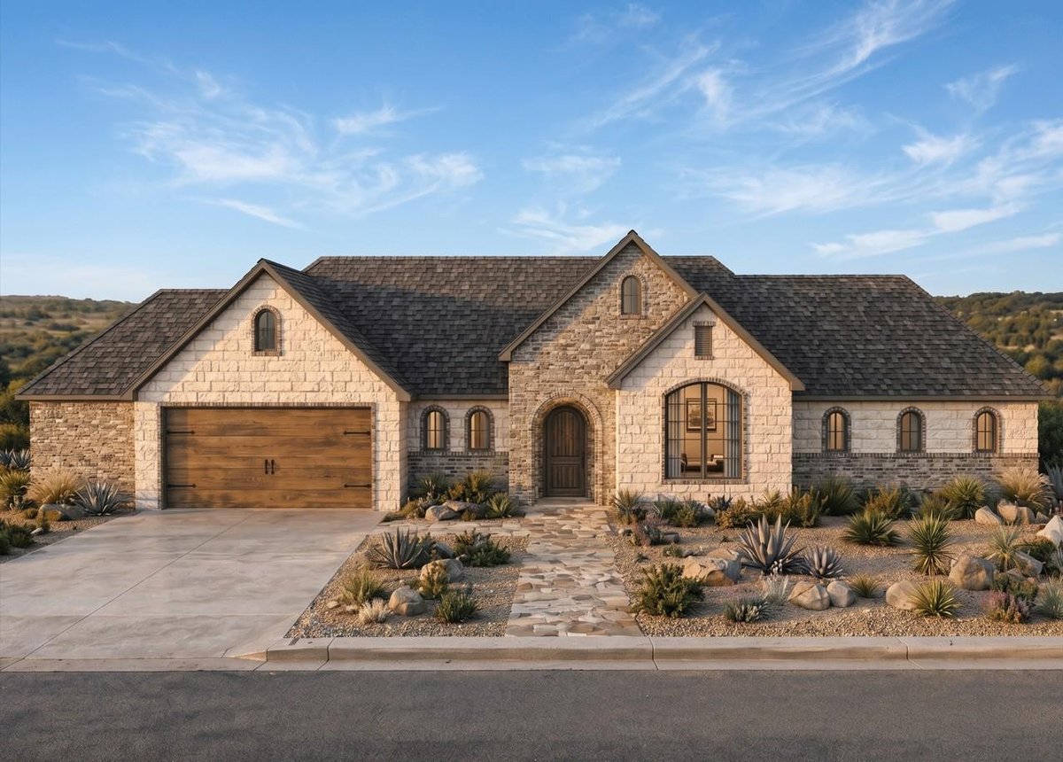 View 3113 Nobel Cir in Highland Lake Estates Sec 32 3113 Nobel Cir - front exterior - Luxury home in Highland Lake Estates Sec 32, Lago Vista, TX