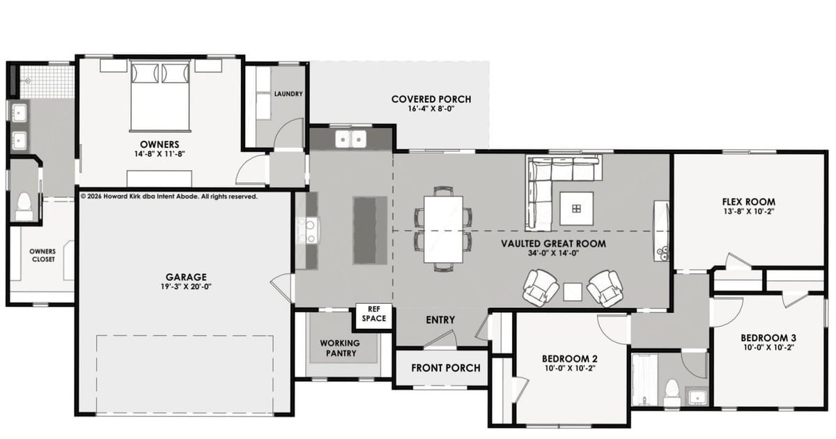 Kitchen at 3113 Nobel Cir - 3 bed 2 bath home