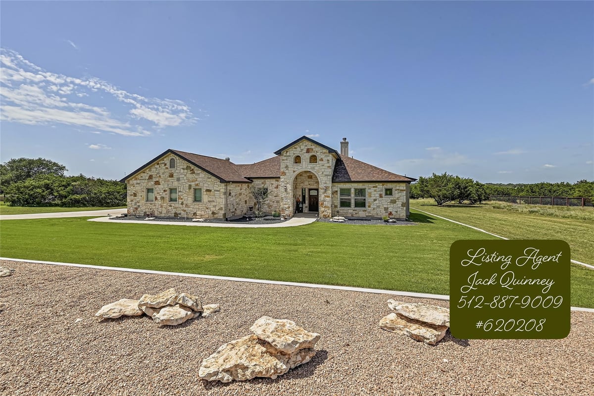 View 312 First Down Dash in Headwaters Of The San Gabriel 312 First Down Dash - front exterior - Luxury home in Headwaters Of The San Gabriel, Burnet, TX