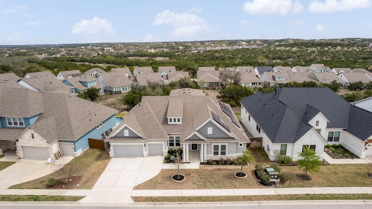 View 312 Starfire Dr in Headwaters At Barton Creek Ph 2 312 Starfire Dr - front exterior - Luxury home in Headwaters At Barton Creek Ph 2, Dripping Springs, TX