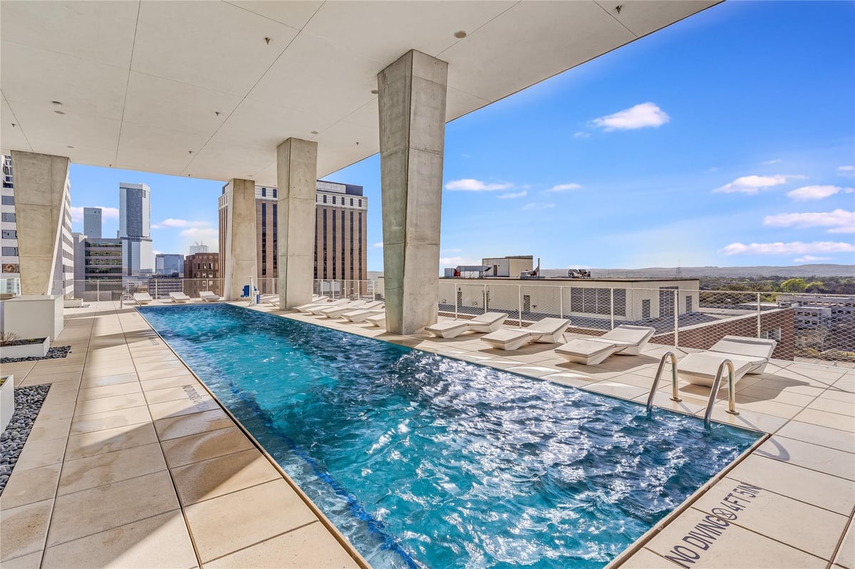 View 313 W 17th ST Unit #1202 in Linden Condos 313 W 17th ST Unit #1202 - front exterior - Luxury home in Linden Condos, Austin, TX