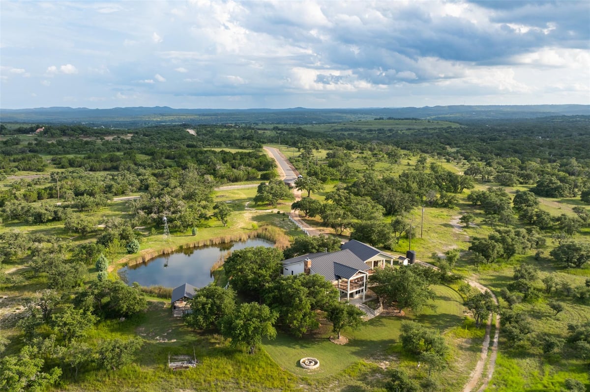 View 3149 Byrd Ranch RD in Byrd Ranch Estate 3149 Byrd Ranch RD - front exterior - Luxury home in Byrd Ranch Estate, Johnson City, TX