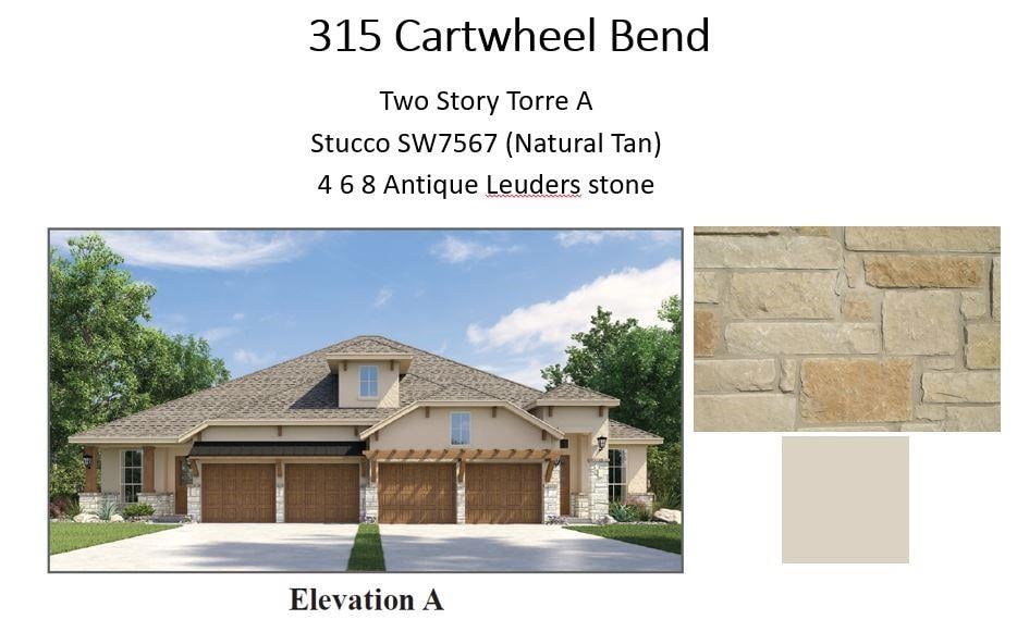 View 315 Cartwheel BND in The Vineyards at Rough Hollow 315 Cartwheel BND - front exterior - Luxury home in The Vineyards at Rough Hollow, Austin, TX