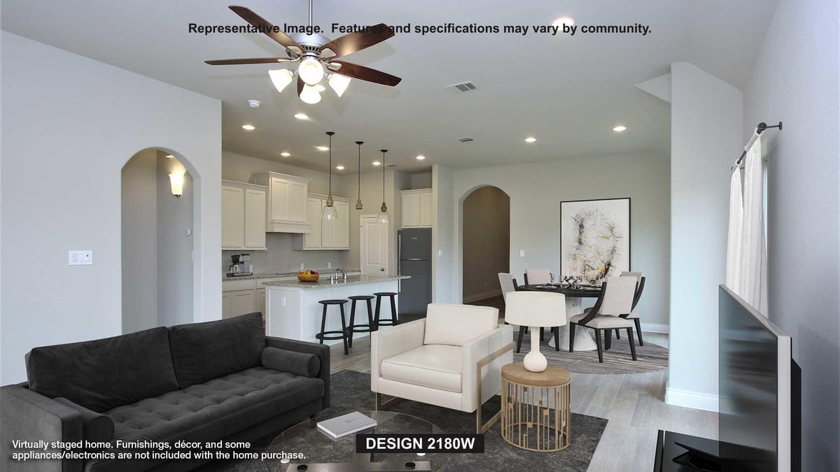 Living area at 315 Watersong Bnd - 4 bed 3 bath home