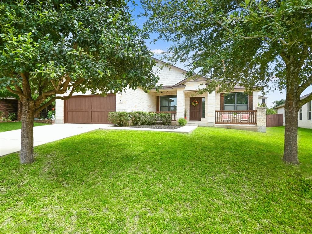 View 316 Hogg Pecan Pass in Oak At Twin Creeks Sec 04 The 316 Hogg Pecan Pass - front exterior - Luxury home in Oak At Twin Creeks Sec 04 The, Austin, TX