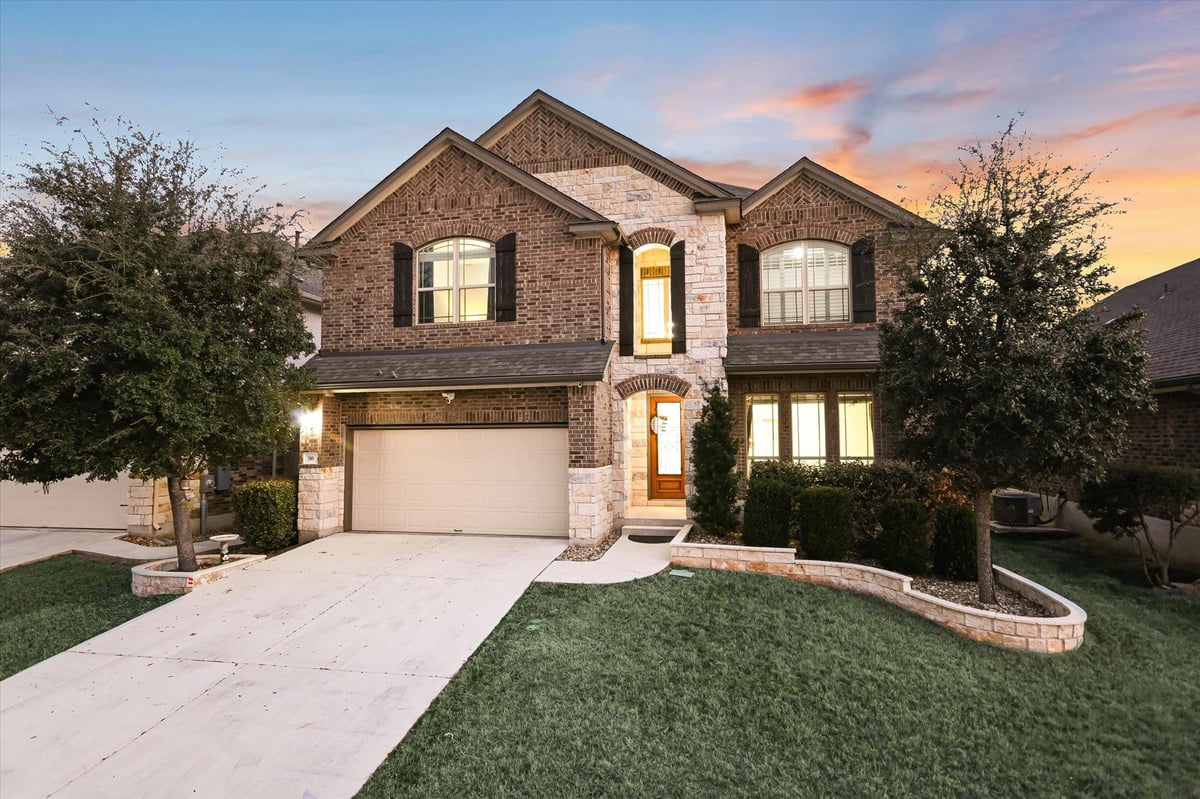 View 316 Middle Brook Dr in Oak Creek 316 Middle Brook Dr - front exterior - Luxury home in Oak Creek, Leander, TX