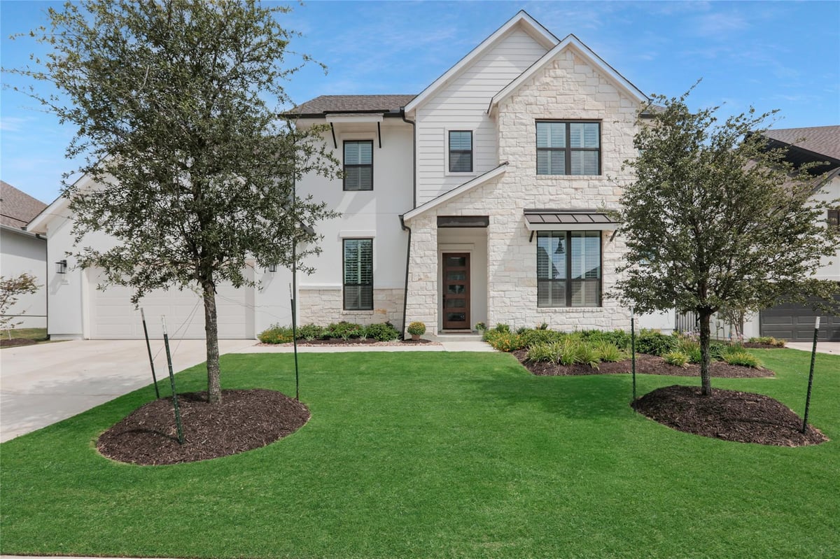 View 316 Valletta Way in Santa Rita Ranch Ph 4 Sec 2 316 Valletta Way - front exterior - Luxury home in Santa Rita Ranch Ph 4 Sec 2, Liberty Hill, TX