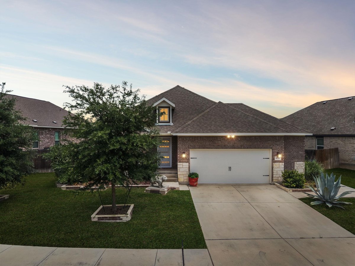 View 318 Blue Oak Blvd in Blanco Vista Tr S-T 318 Blue Oak Blvd - front exterior - Luxury home in Blanco Vista Tr S-T, San Marcos, TX