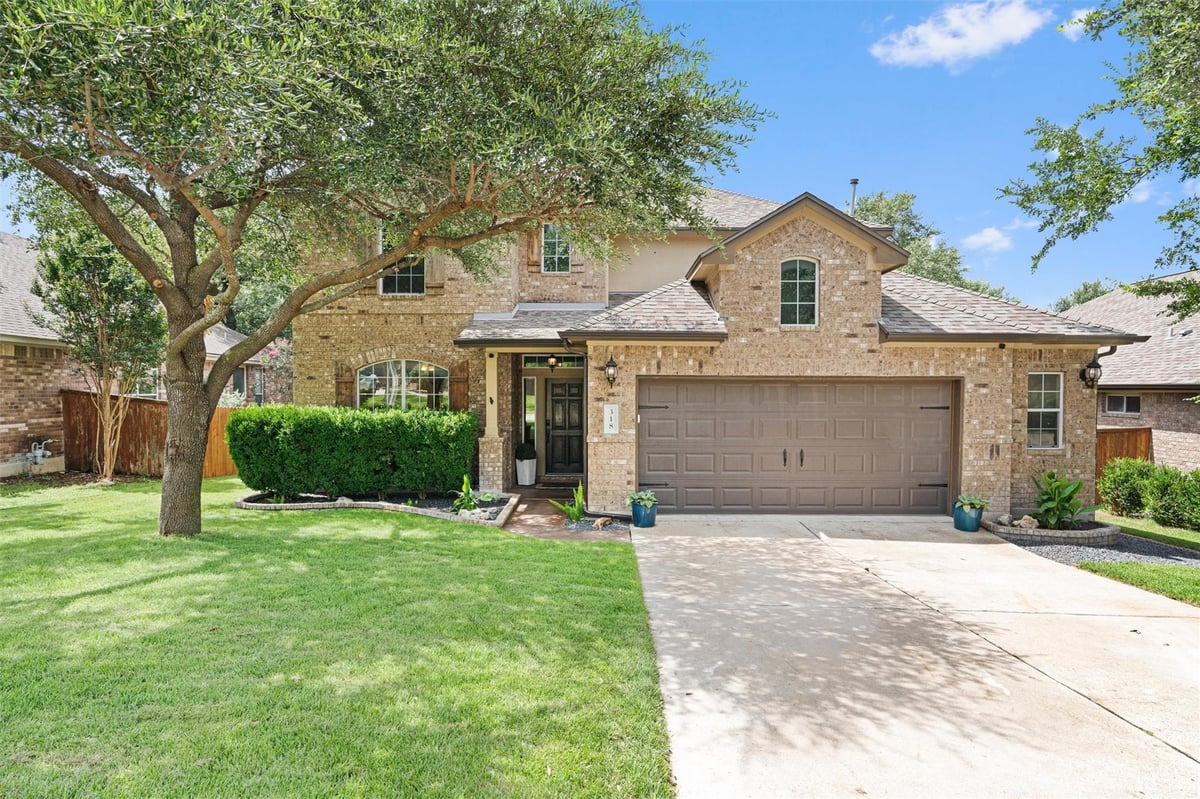View 318 Caddo Lake DR in Parkside At Mayfield Ranch Sec 02 318 Caddo Lake DR - front exterior - Luxury home in Parkside At Mayfield Ranch Sec 02, Georgetown, TX