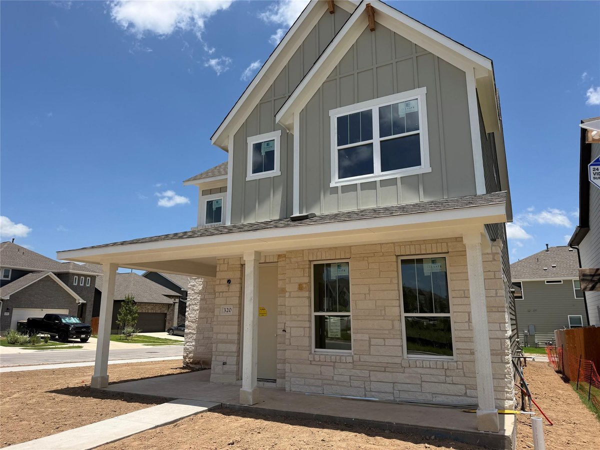 View 320 Leeland DR in Lariat 320 Leeland DR - front exterior - Luxury home in Lariat, Liberty Hill, TX
