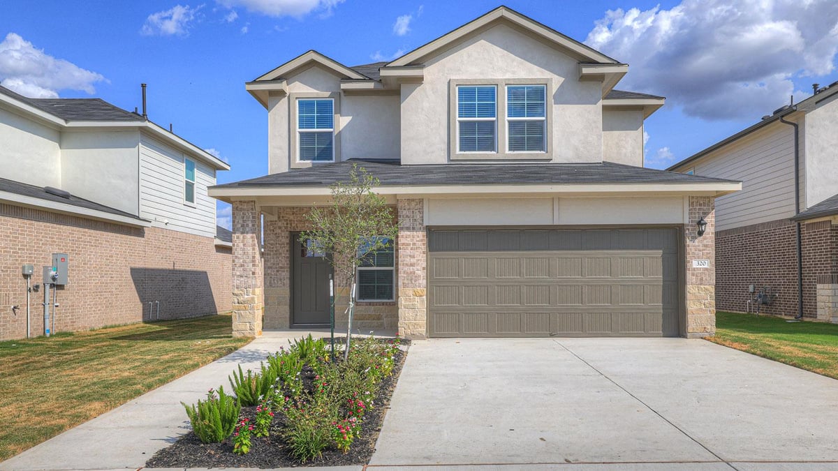 View 320 NEW ALBANY Ln in WHISPER SOUTH 320 NEW ALBANY Ln - front exterior - Luxury home in WHISPER SOUTH, San Marcos, TX