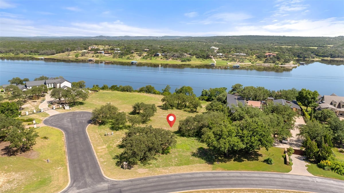 View 3200 Kahala Sunset Dr in Lakecliff On Lake Travis Sec 6 3200 Kahala Sunset Dr - front exterior - Luxury lot in Lakecliff On Lake Travis Sec 6, Spicewood, TX