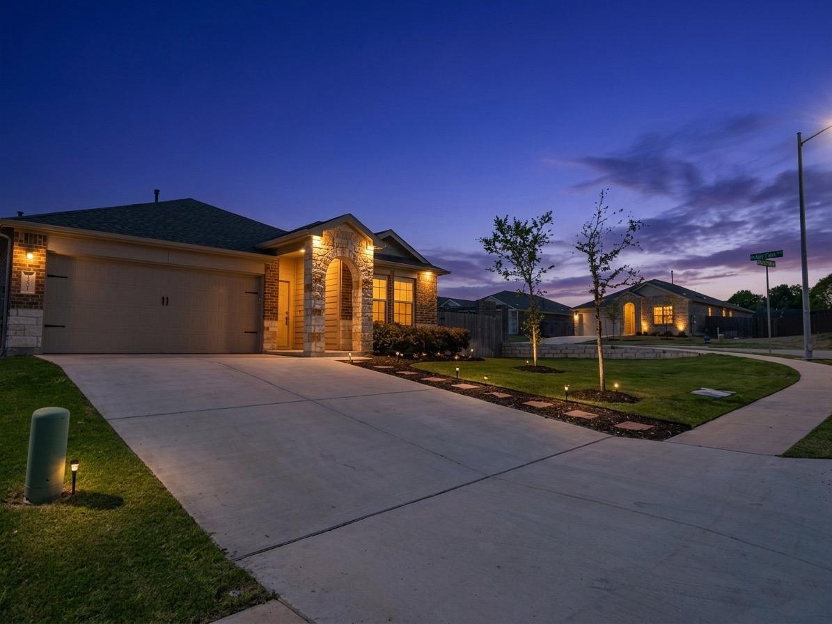 View 3201 Dusted Daisey St in Commons/Rowe Lane Ph Vi B 3201 Dusted Daisey St - front exterior - Luxury home in Commons/Rowe Lane Ph Vi B, Pflugerville, TX