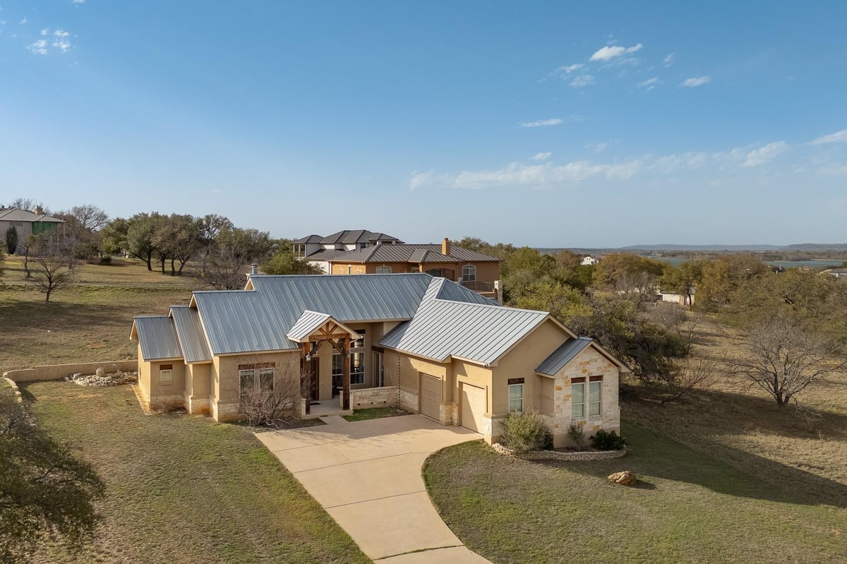 View 3206 Douglas DR in Applehead West 3206 Douglas DR - front exterior - Luxury home in Applehead West, Horseshoe Bay, TX