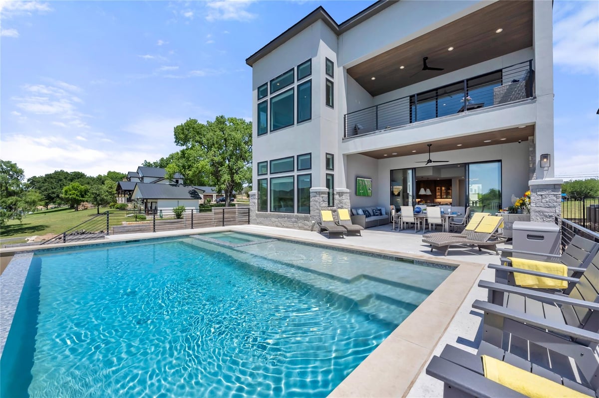View 3208 River Oaks Dr in Lula Haywood 3208 River Oaks Dr - front exterior - Luxury home in Lula Haywood, Kingsland, TX