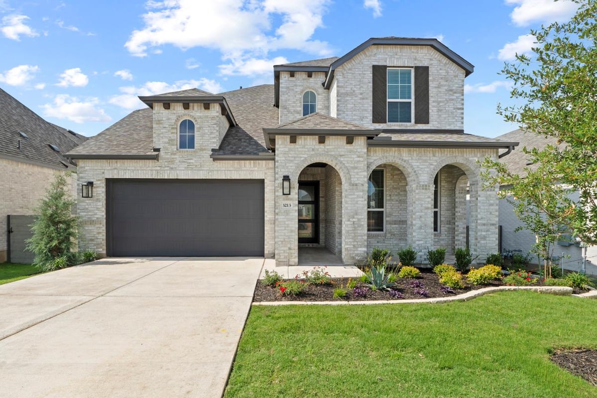 View 3213 Moon Ridge Rd in Wolf Ranch: 51ft. lots 3213 Moon Ridge Rd - front exterior - Luxury home in Wolf Ranch: 51ft. lots, Georgetown, TX