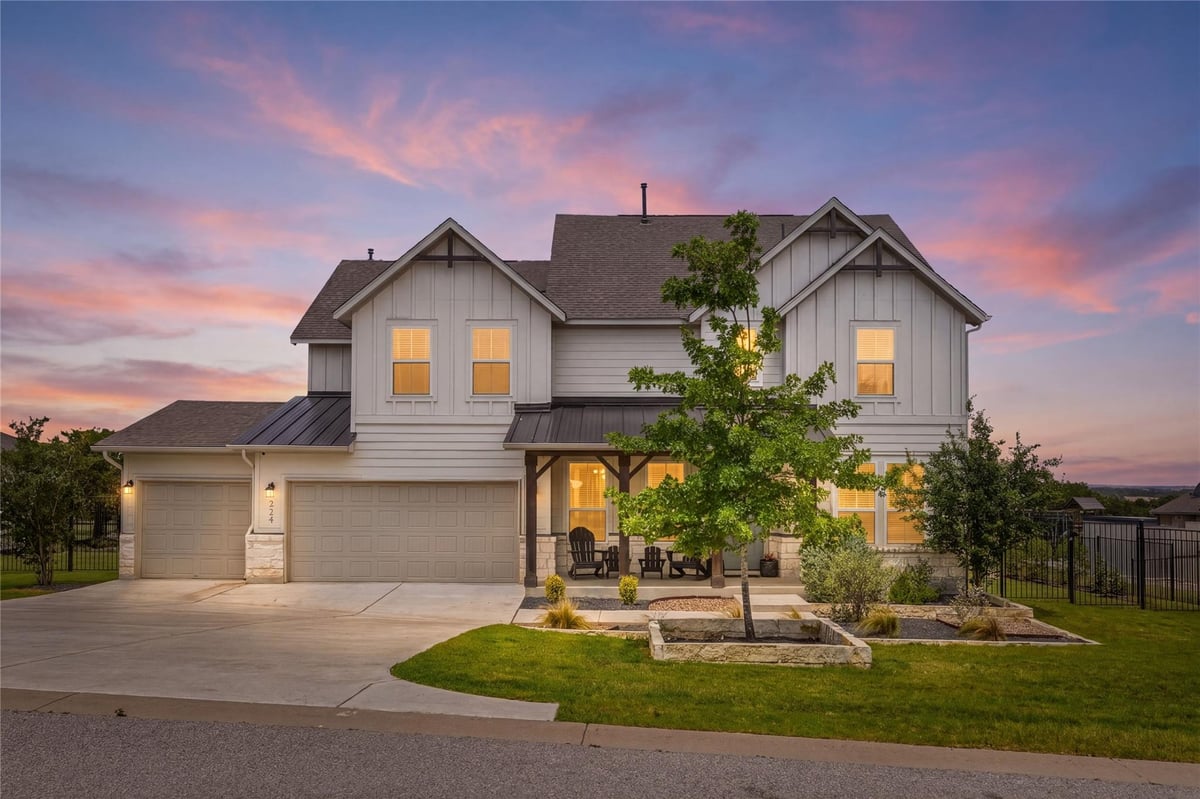 324 Cortaro DR - front exterior - Luxury home in Cortaro, Dripping Springs, TX