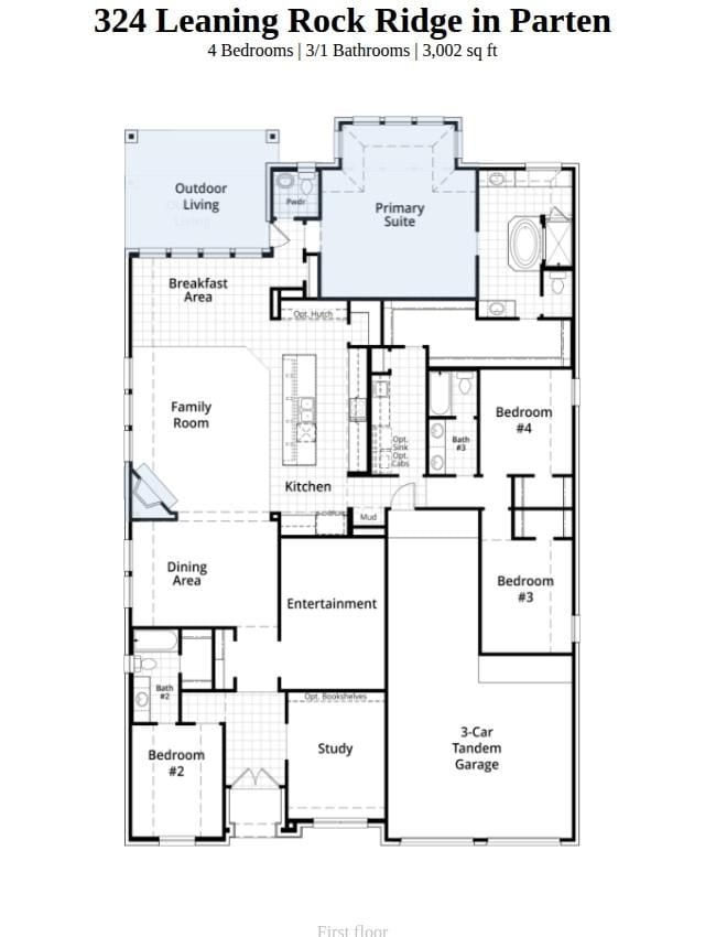 Living area at 324 Leaning Rock Rdg - 4 bed 3 bath home