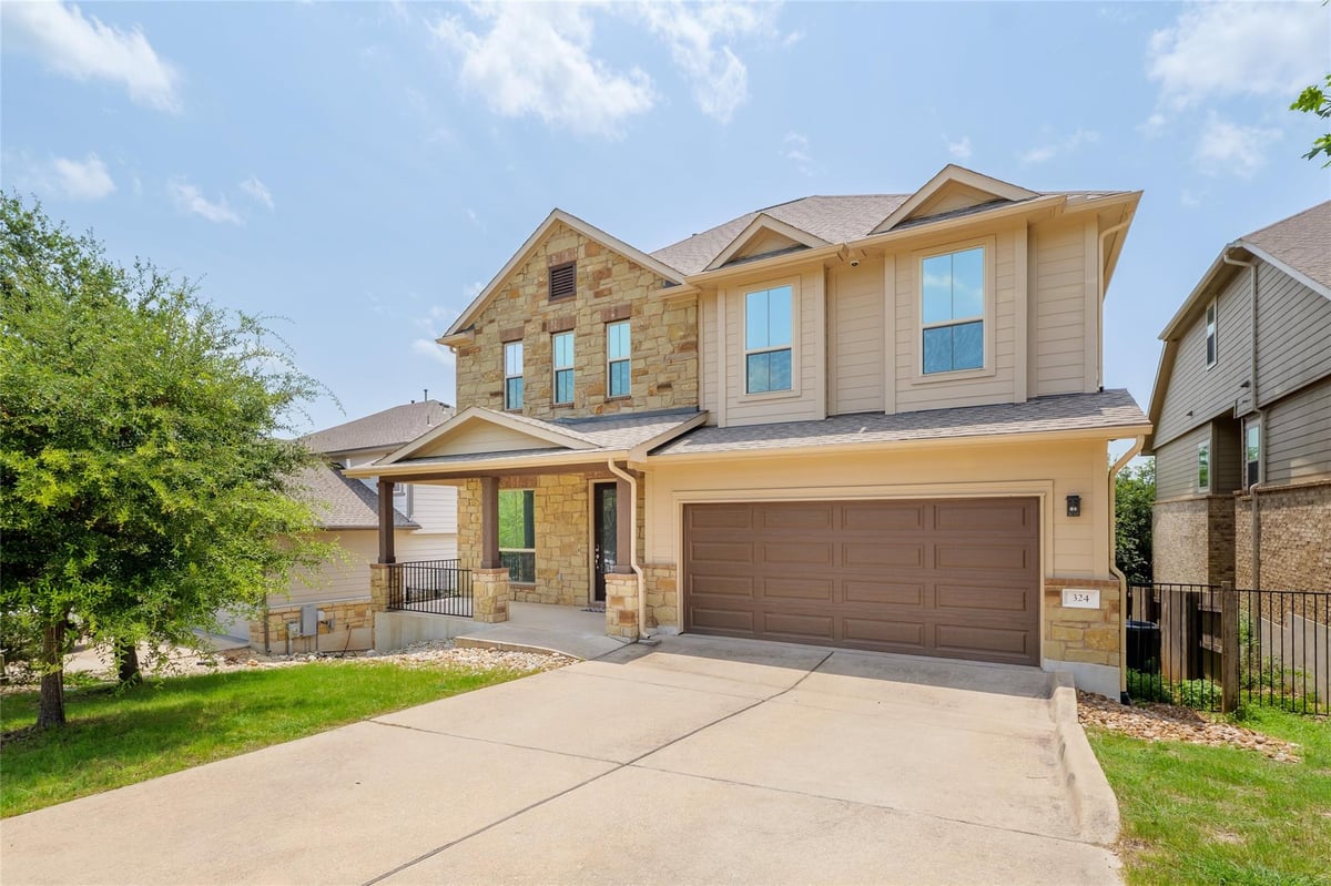 324 Santa Maria ST - front exterior - Luxury home in Ranch Sienna, Georgetown, TX
